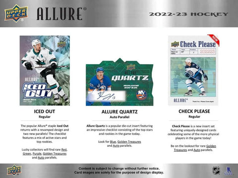2022/23 Upper Deck Allure Hockey Hobby Box
