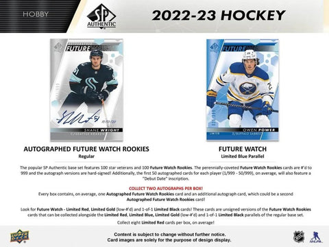 2022/23 Upper Deck SP Authentic Hockey
