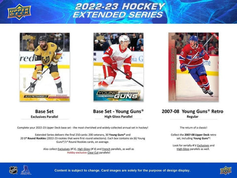 2022/23 Upper Deck Extended Series Hockey Hobby Box
