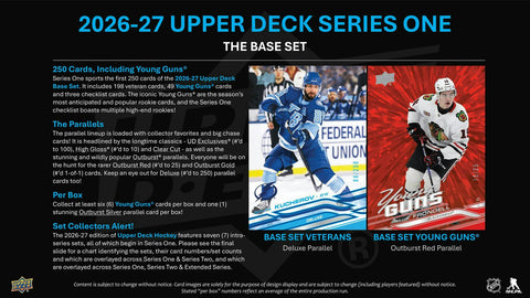 2026/27 Upper Deck Series 1 Hockey Hobby Box PRE-ORDER SPECIAL
