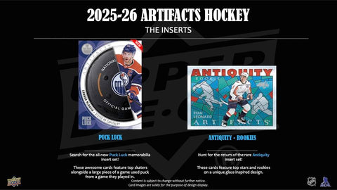 2025/26 Upper Deck Artifacts Hockey Hobby Box