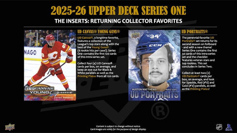 2025/26 Upper Deck Series 1 Hockey Hobby HHHQH