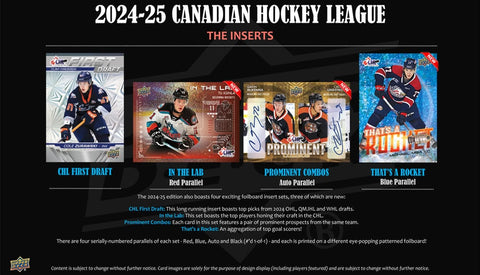 2024-25 UPPER DECK CHL HOCKEY HOBBY BOX