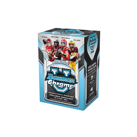2025 Bowman University Chrome Football Blaster Value Box