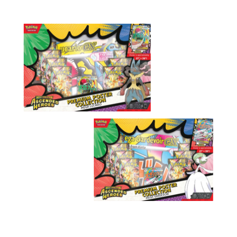 Pokemon Ascended Heroes Premium Poster Collection (Lucario OR Gardevoir)