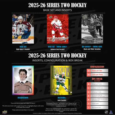 2025/26 Upper Deck Series 2 Hockey Hobby Box