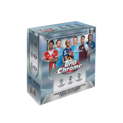 2025/26 Topps Chrome UEFA Club Competitions Soccer Mega Box