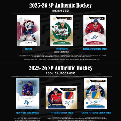 2025/26 Upper Deck SP Authentic Hockey Hobby Box