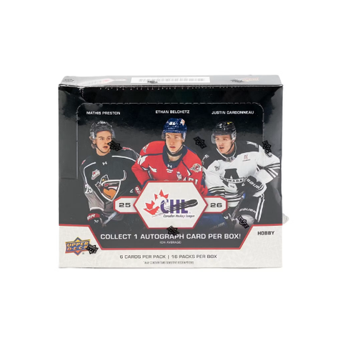 2025/26 Upper Deck CHL Hockey Hobby Box
