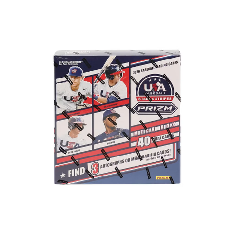 2026 Panini USA Stars & Stripes Prizm Baseball Mega Box