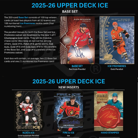 2025/26 Upper Deck Ice Hockey Hobby Box
