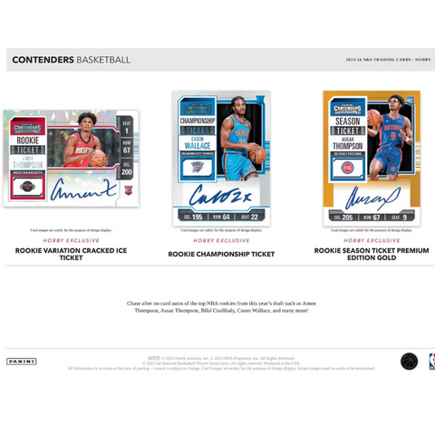 2023/24 Panini Contenders Basketball Hobby Box