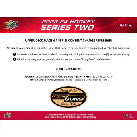 2023/24 Upper Deck Series 2 Hockey Blaster Box