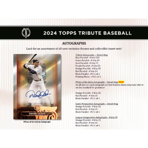 2024 Topps Tribute Baseball Hobby Box