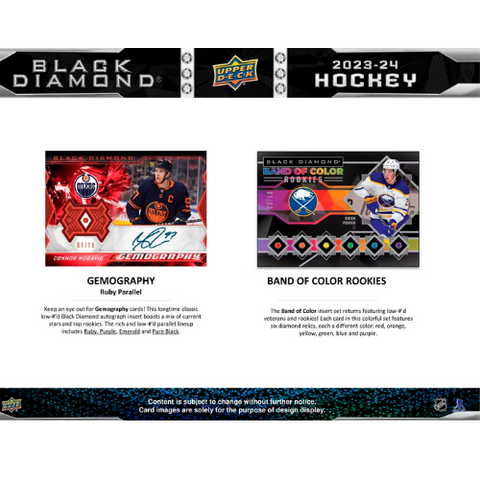 2023/24 Upper Deck Black Diamond Hockey Hobby Box