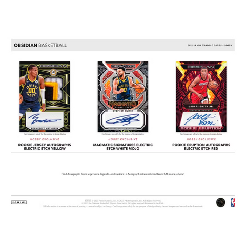 2022/23 Panini Obsidian Basketball Hobby Box