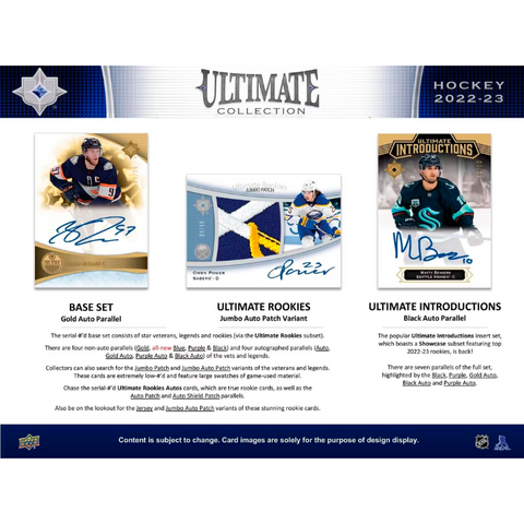 2022/23 Upper Deck Ultimate Collection Hockey Hobby Box