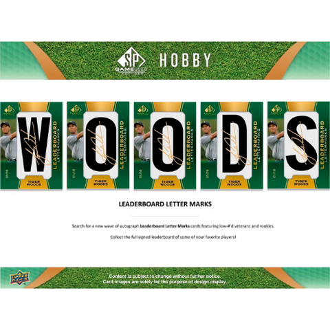 2024 Upper Deck SP Game Used Golf Hobby Box