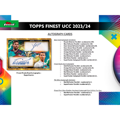 2023/24 Topps UEFA Club Competitions Finest Soccer Hobby Box
