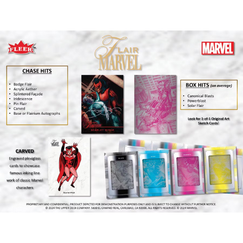2023 Upper Deck Marvel Flair Trading Cards Hobby Box