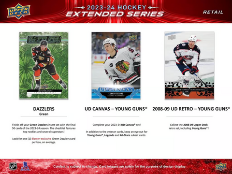 2023/24 Upper Deck Extended Series Hockey Blaster Box