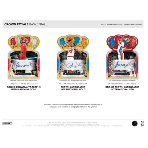 2023/24 Panini Crown Royale Basketball International Hobby Box