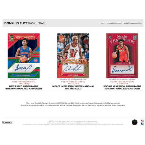 2023/24 Panini Donruss Elite Basketball International Hobby Box