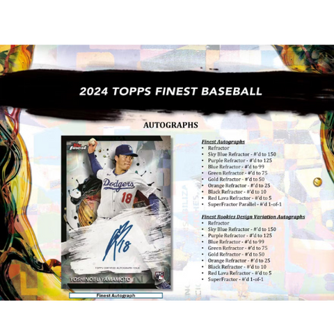 2024 Topps Finest Baseball Hobby Box