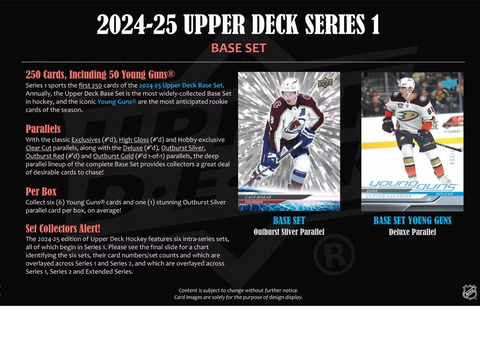 2024/25 Upper Deck Series 1 Hockey Hobby Box