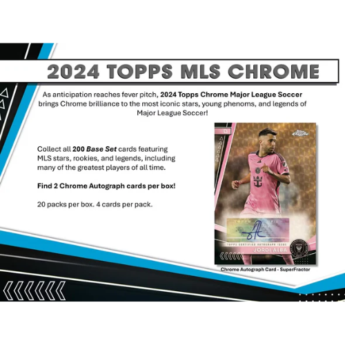 2024 Topps Chrome MLS Soccer Hobby Box Total Sports Cards