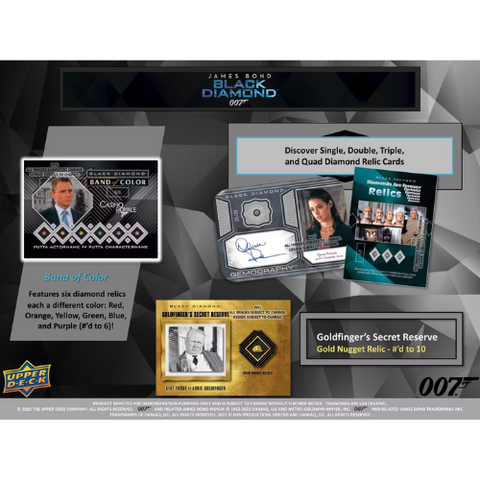 2023 Upper Deck James Bond Black Diamond Trading Cards Hobby Box