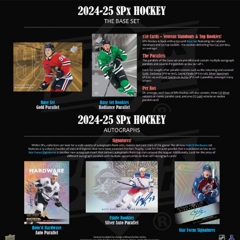 2024/25 Upper Deck SPx Hockey Hobby Box