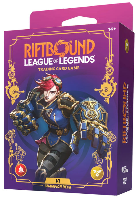 Riftbound TCG Unleashed Champion Deck Vi 4ct Display