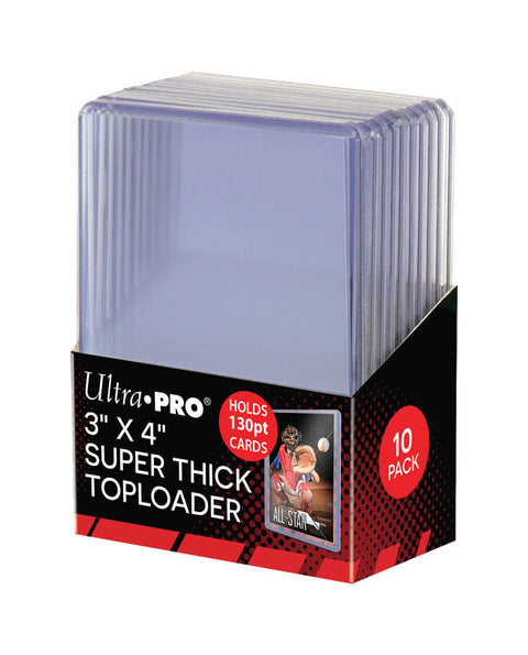 3" X 4" Super Thick 130PT Toploader 10ct