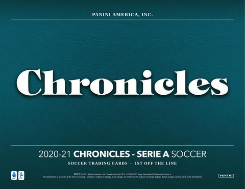 2020/21 Panini Chronicles Soccer Hobby 1st Off The Line Soccer Hobby Box