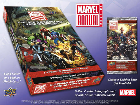 2021 Upper Deck Marvel Annual Hobby Box ( In Store Only )