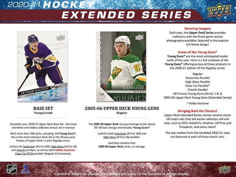 2020/21 Upper Deck Extended Series Hockey Hobby Box