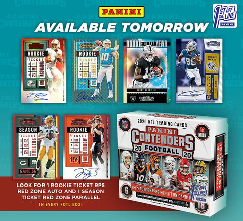 2020 Panini Contenders Football Hobby 1st Off The Line FOTL Box