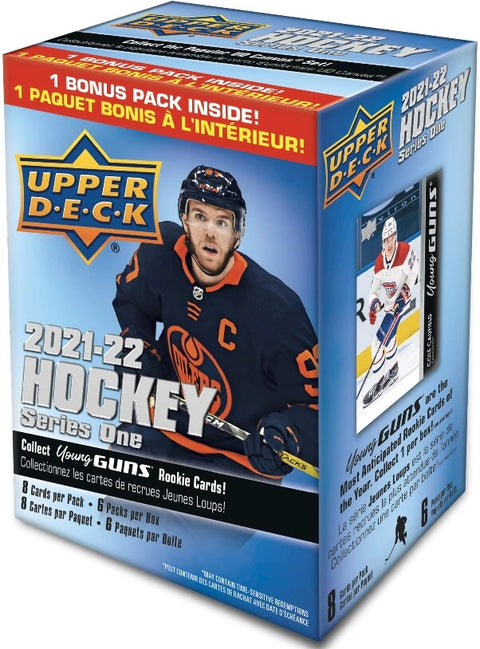 2021/22 Upper Deck Series 1 Hockey 6-Pack Blaster Box