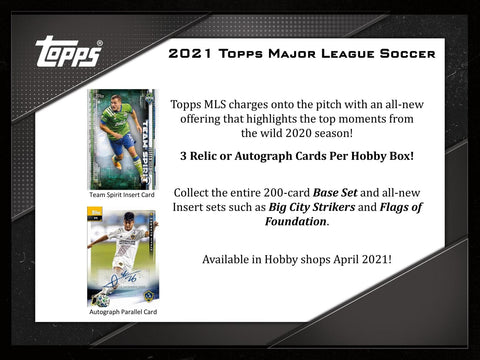 2021 Topps MLS Major League Soccer Hobby Box
