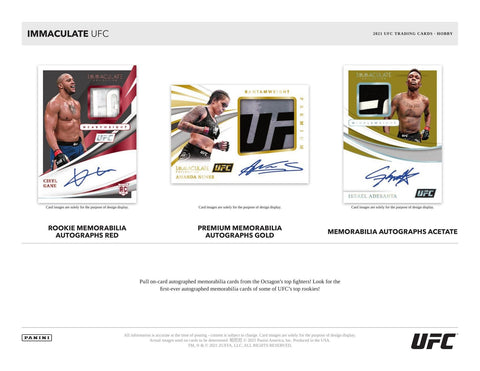 2021 Panini Immaculate UFC Hobby Box