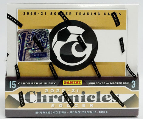 2020/21 Panini Chronicles Soccer Hobby 1st Off The Line Soccer Hobby Box