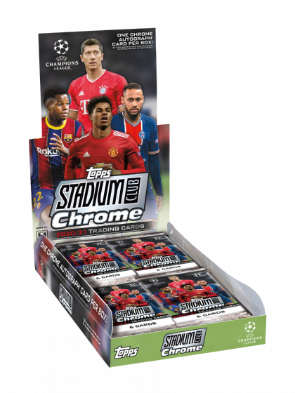 2020/21 Topps UEFA Stadium Club Chrome Soccer Hobby Box