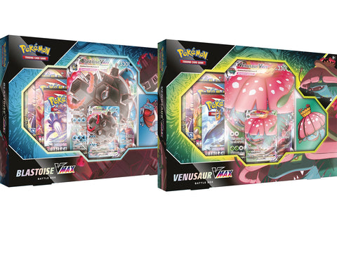 Pokemon Venusaur Vmax or Blastoise Vmax Battle Box