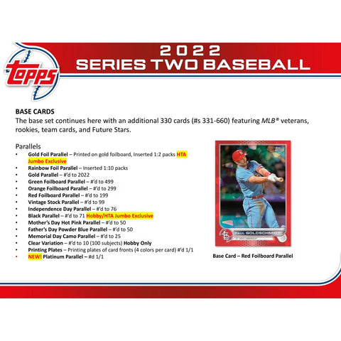 2022 Topps Series 2 Baseball JUMBO Box