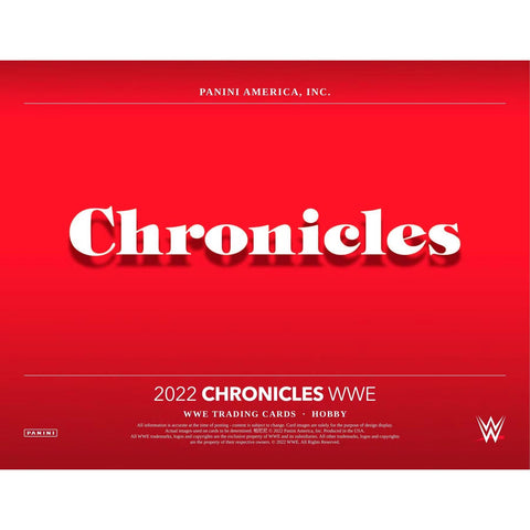 2022 Panini Chronicles WWE Wrestling Hobby Box