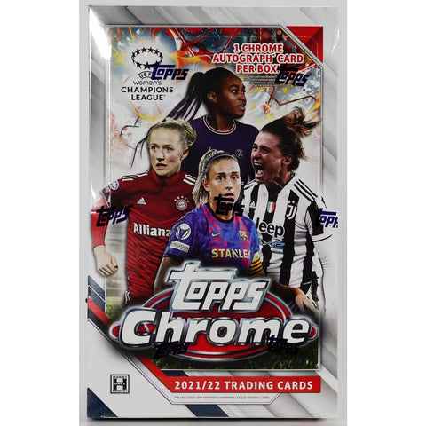 2021/22 Topps Chrome UEFA Women's Champions League Soccer Hobby Box