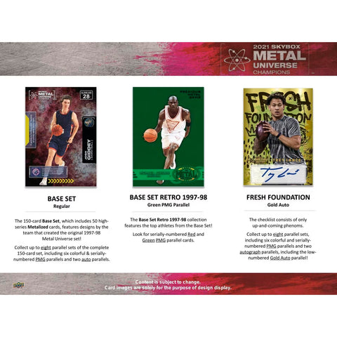 2021 Upper Deck Skybox Metal Universe Champions Hobby Box