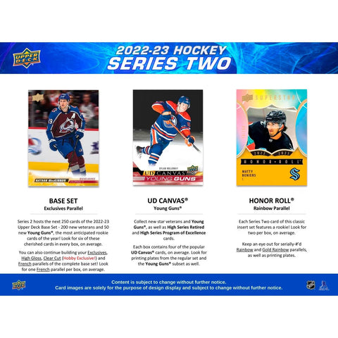 2022/23 Upper Deck Series 2 Hockey Hobby Box