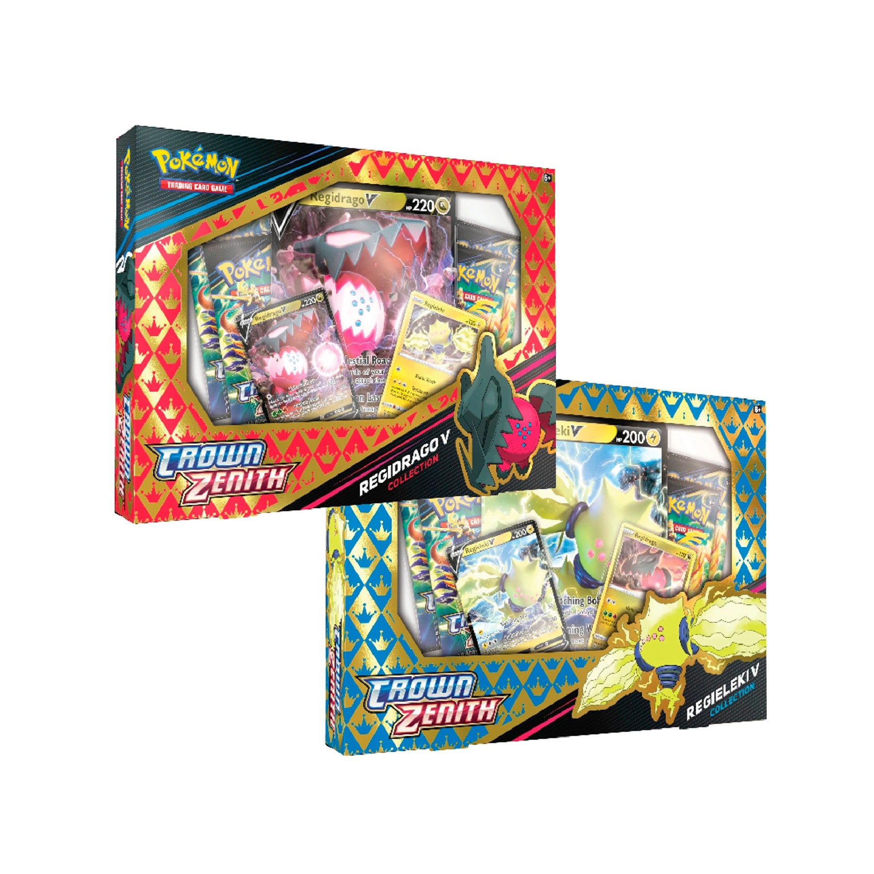 Pokemon Crown Zenith Collection Box ( Regieleki V or Regidrago V )– Total  Sports Cards